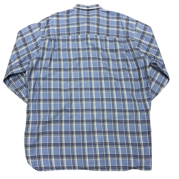 Men's JOHN‎ W. NORDSTROM Blue Italian Fabric Button Down Shirt- Size XXLL (Tall) - Picture 3 of 10